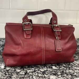 Coach Vintage Soho Hampton Red Leather Purse
